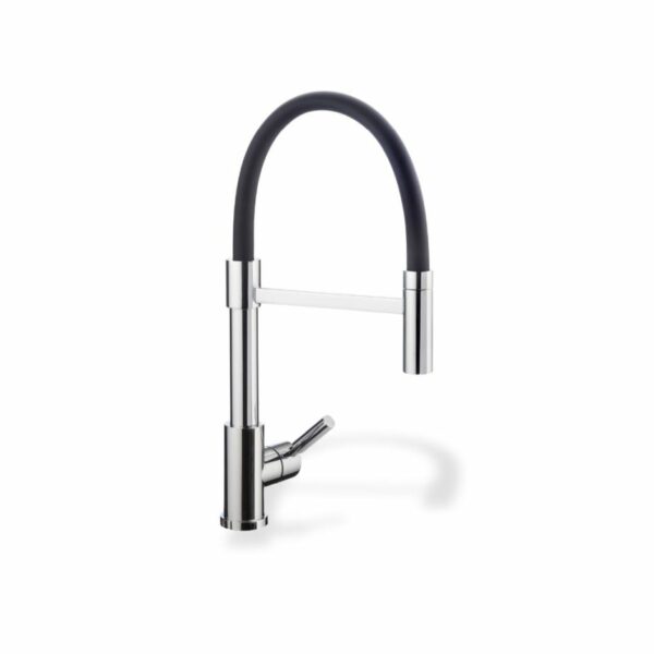 GRIFO TREND SR NEGRO/CROMO FLEXIBLE